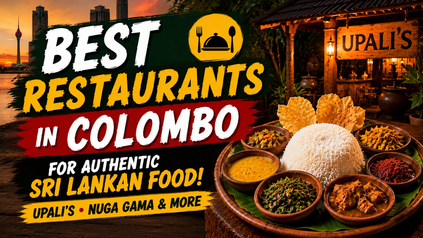 Best Restaurants in Colombo for Authentic Sri Lankan Food: Upali’s and Nuga Gama